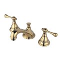 Kingston Brass KS5562BL 8" Widespread Bathroom Faucet, Polished Brass KS5562BL